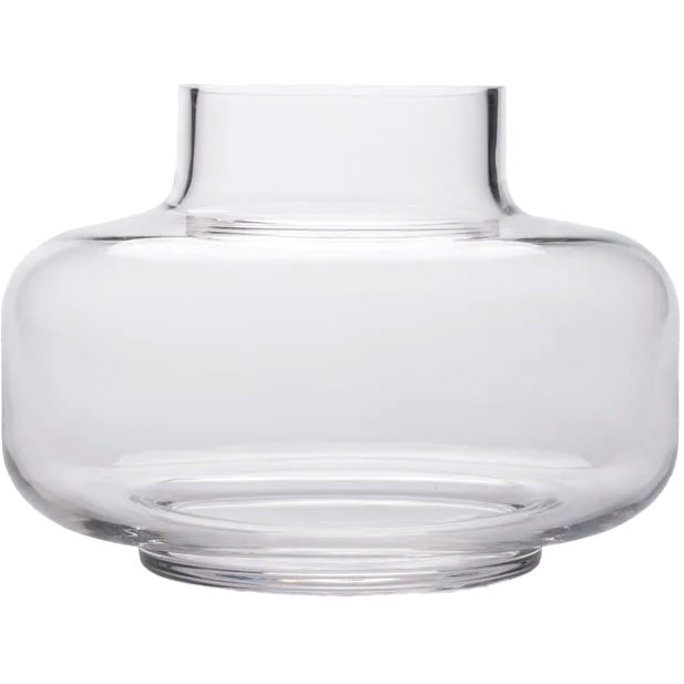 Clear urn vase