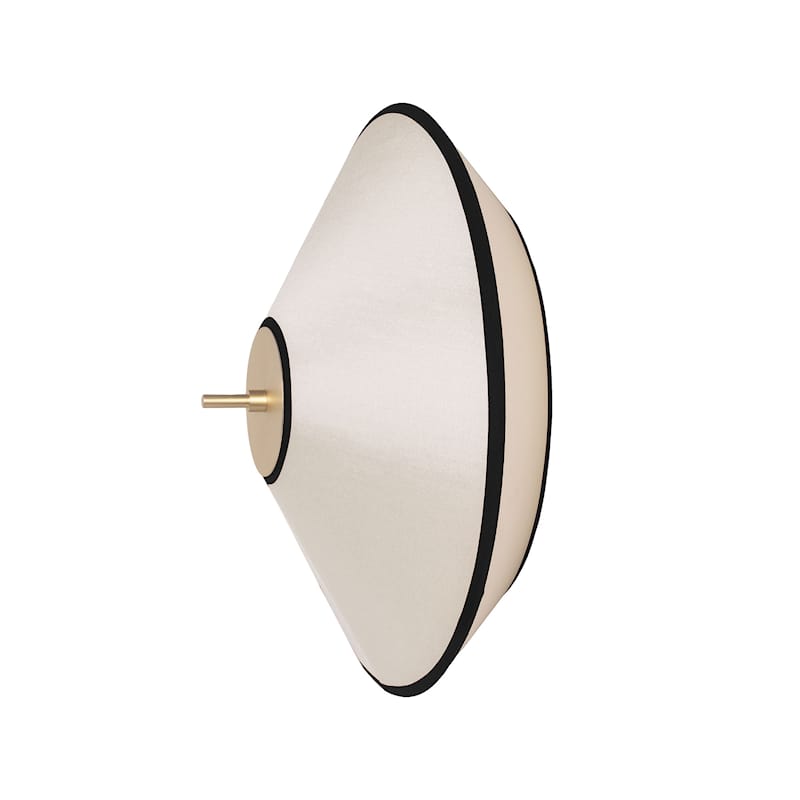 Tafta Seinävalaisin Ø40 cm, Musta / Luonnonvalkoinen