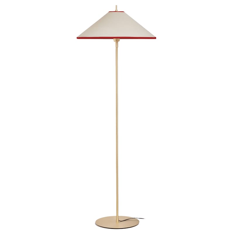 Tafta Lattiavalaisin Ø52 cm, Punainen / Luonnonvalkoinen