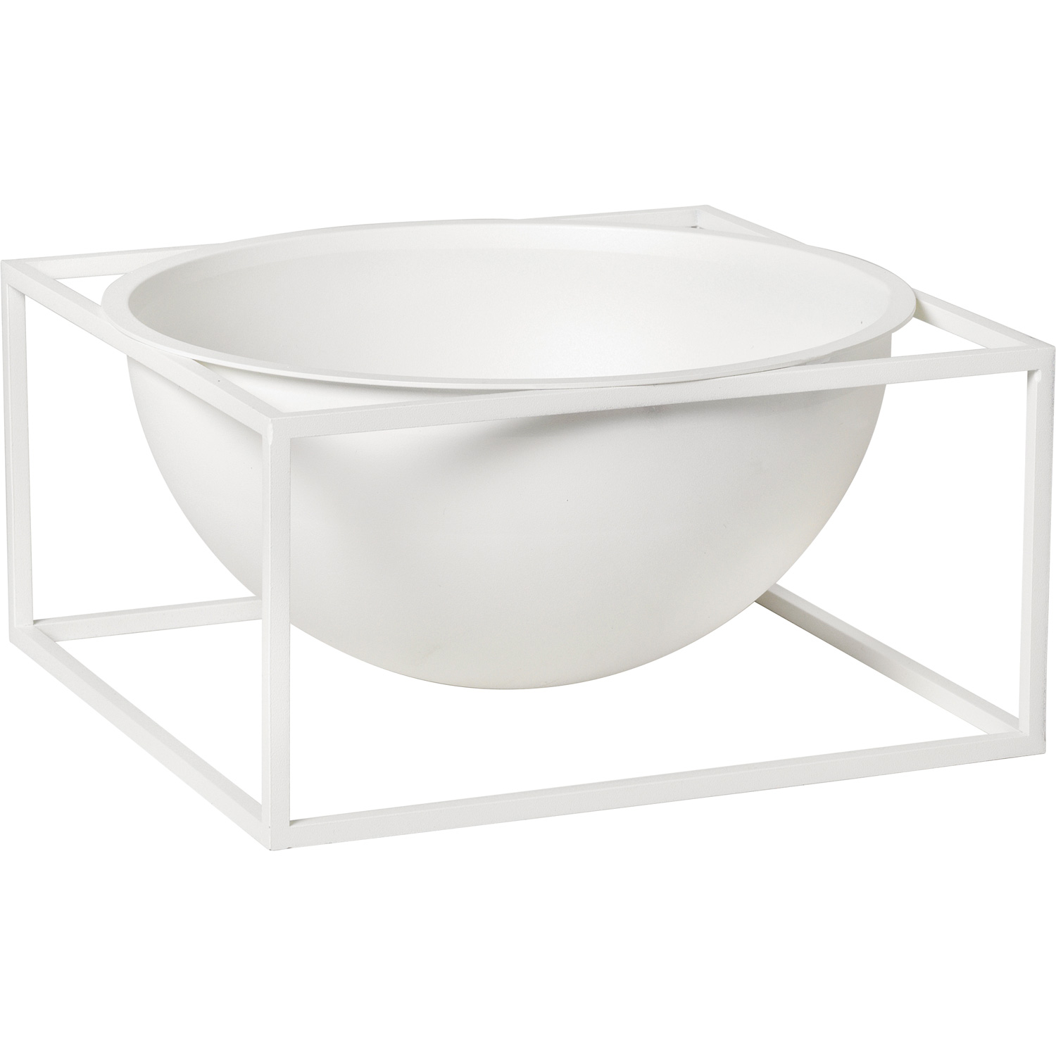 Audo Copenhagen Kubus Bowl Centerpiece Large White - Serveringssk&aring;le Hvid - 71068-000567