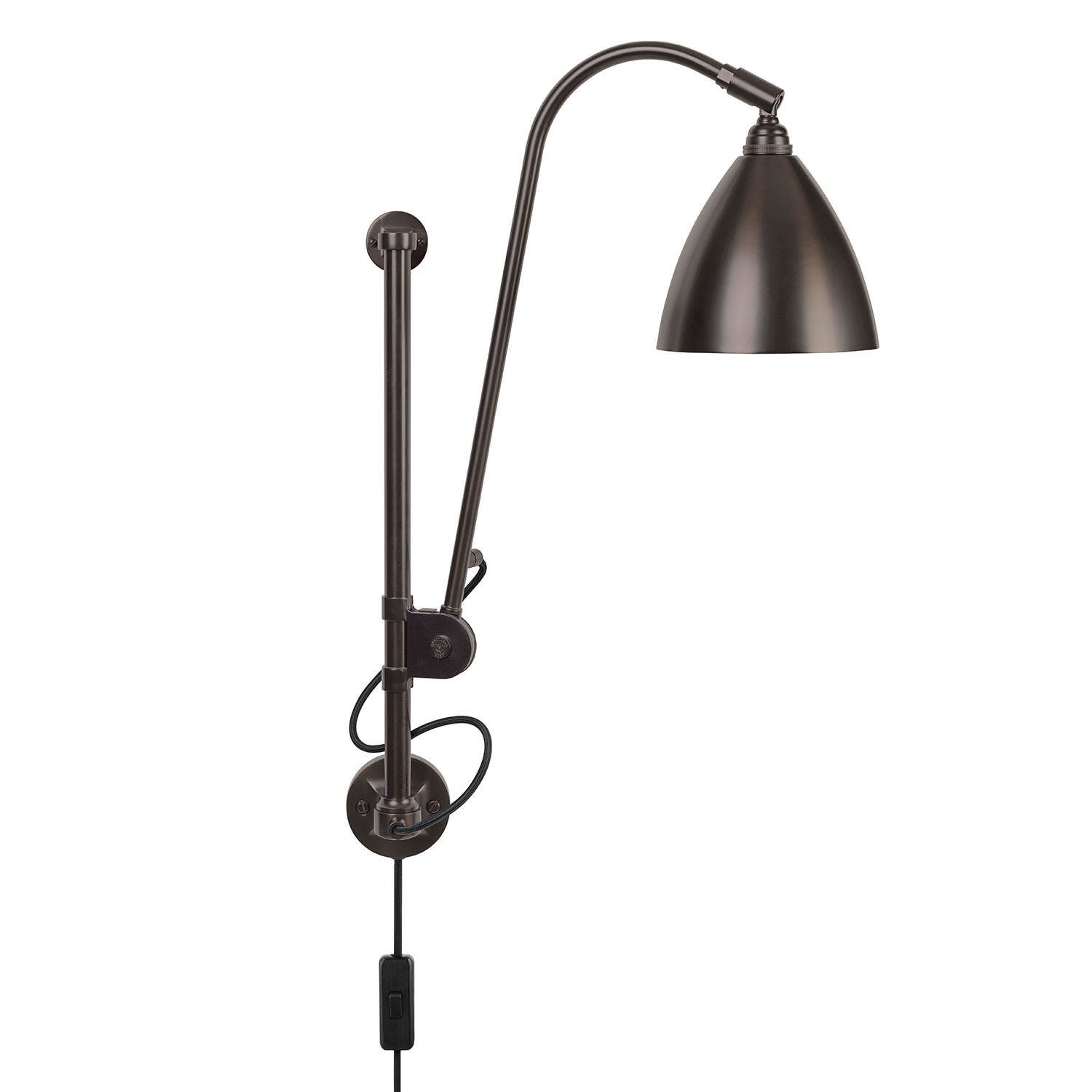 Gubi Bestlite Bl5 Vägglampa Black Brass/black Brass - Vägglampor Svart - 10010120